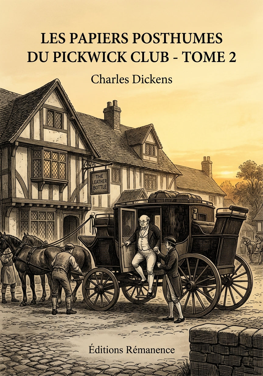 Livre Les Papiers posthumes du Pickwick Club - Tome 2 par Charles Dickens - Couverture - Editions Remanence