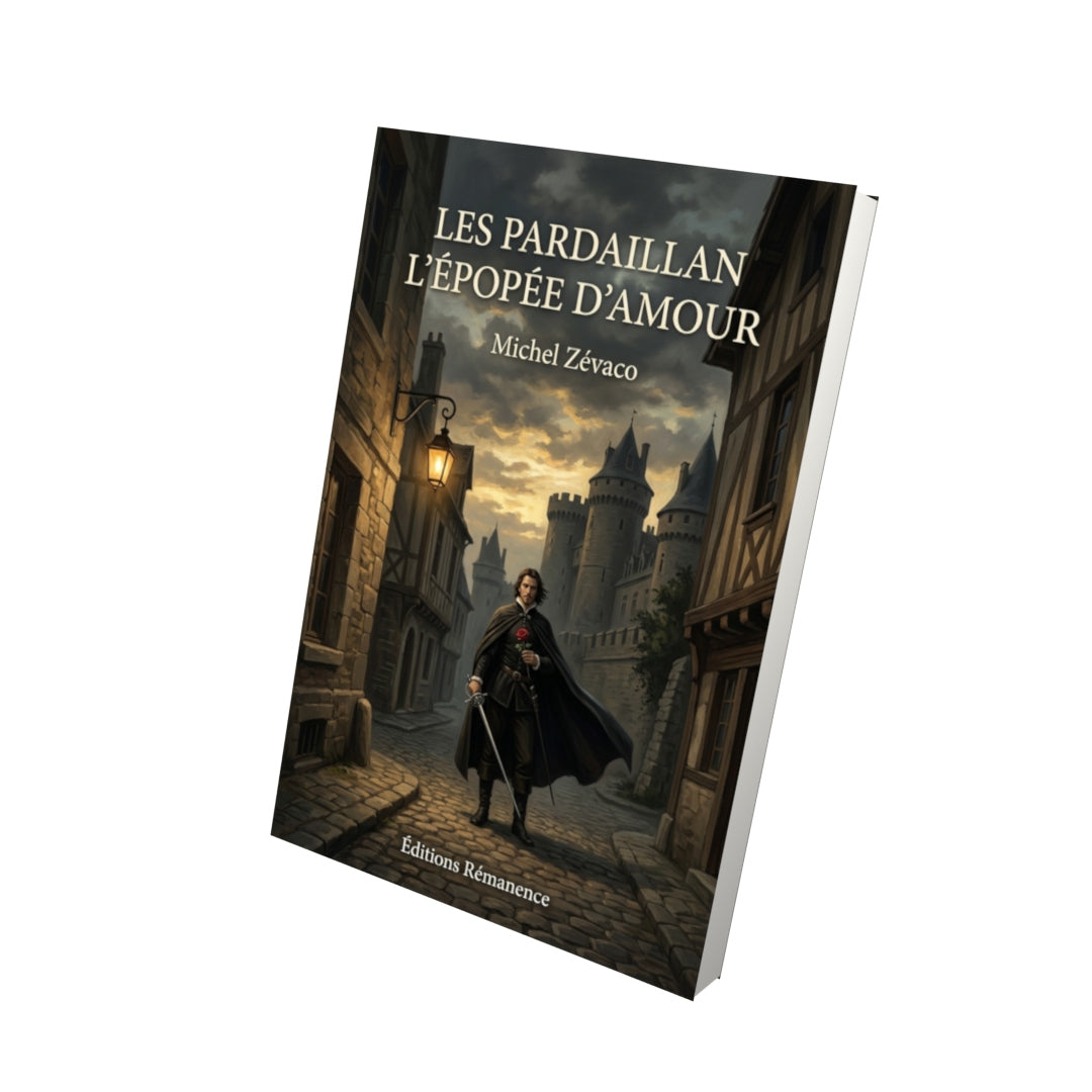 Livre Les PardaillanL’Épopée d’amour par Michel Zévaco - Vue 3D - Editions Remanence