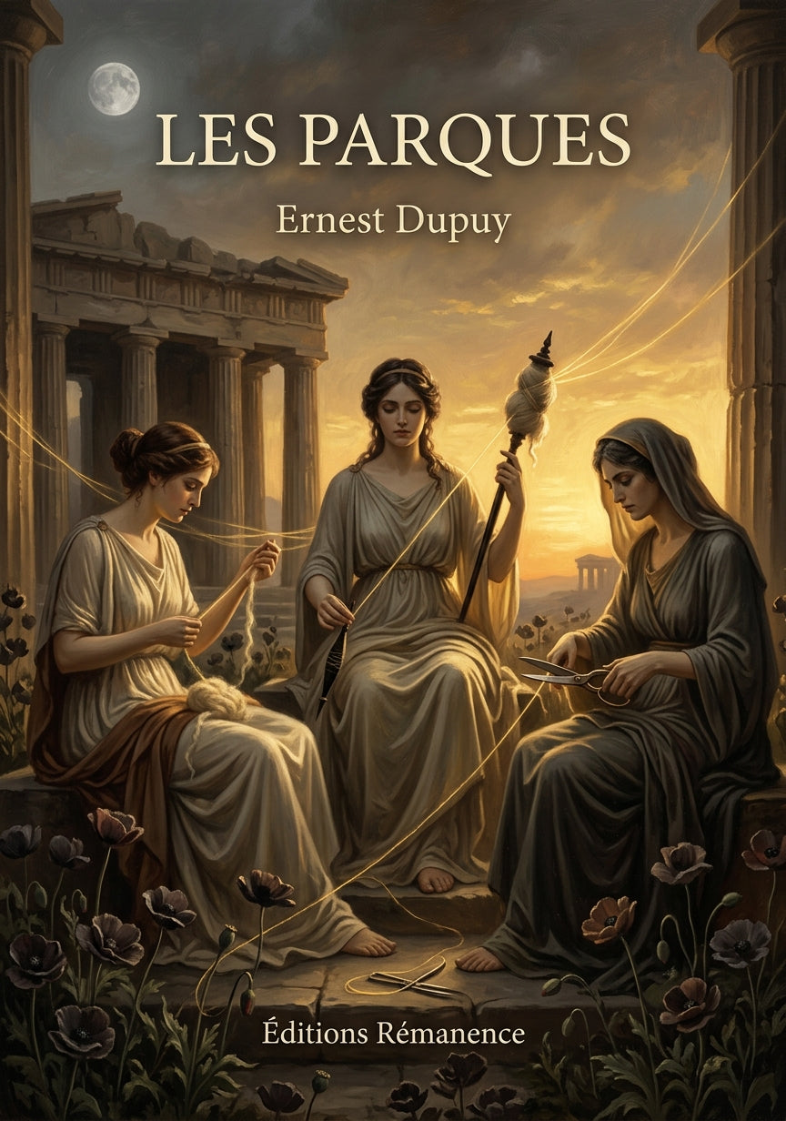 Livre Les Parques par Ernest Dupuy - Couverture - Editions Remanence
