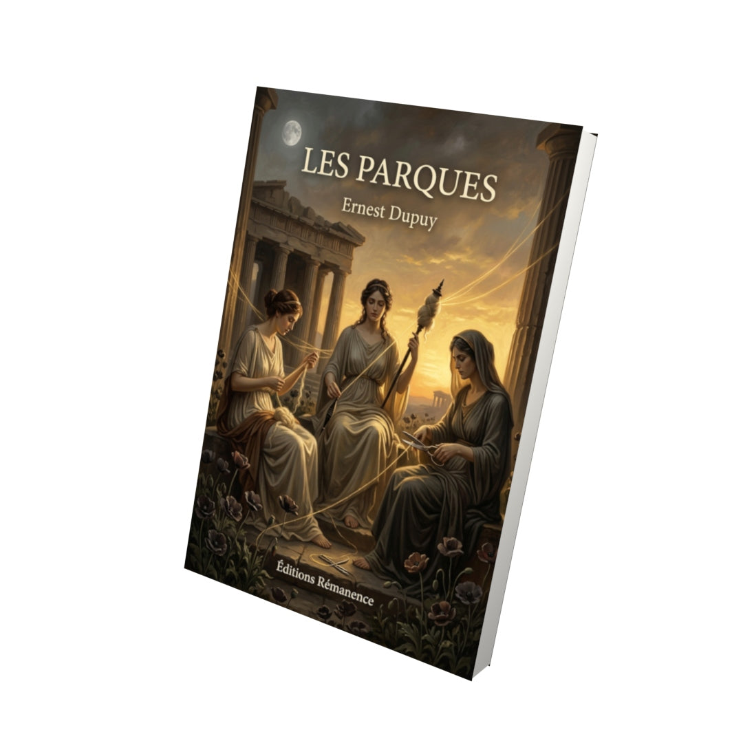 Livre Les Parques par Ernest Dupuy - Vue 3D - Editions Remanence