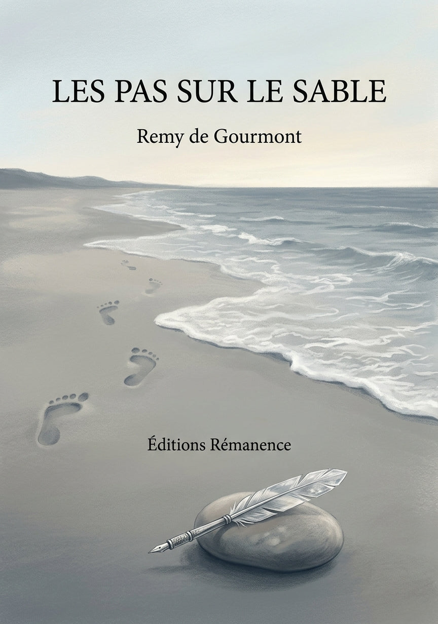 Livre Les Pas sur le sable par Remy de Gourmont - Couverture - Editions Remanence
