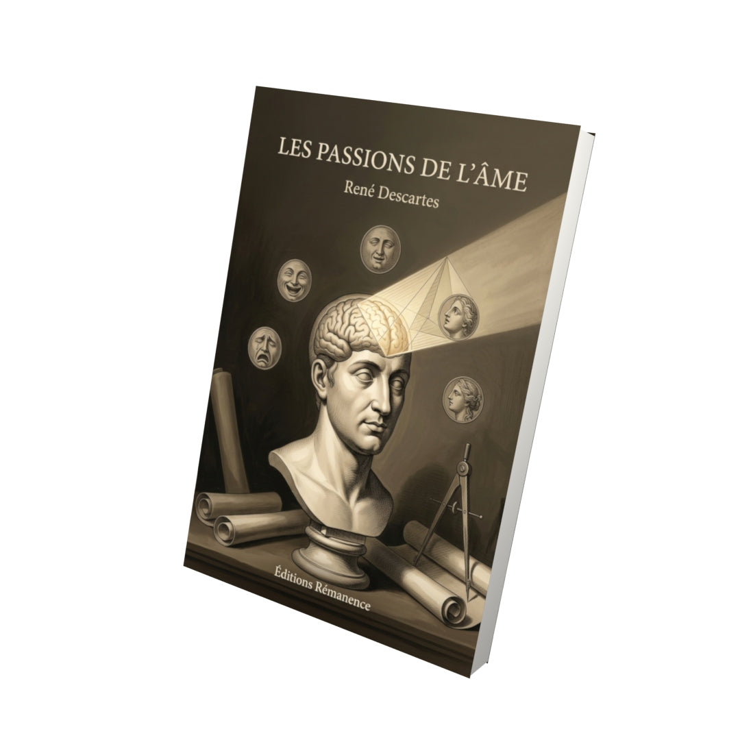 Livre Les Passions de l’âme par René Descartes - Vue 3D - Editions Remanence