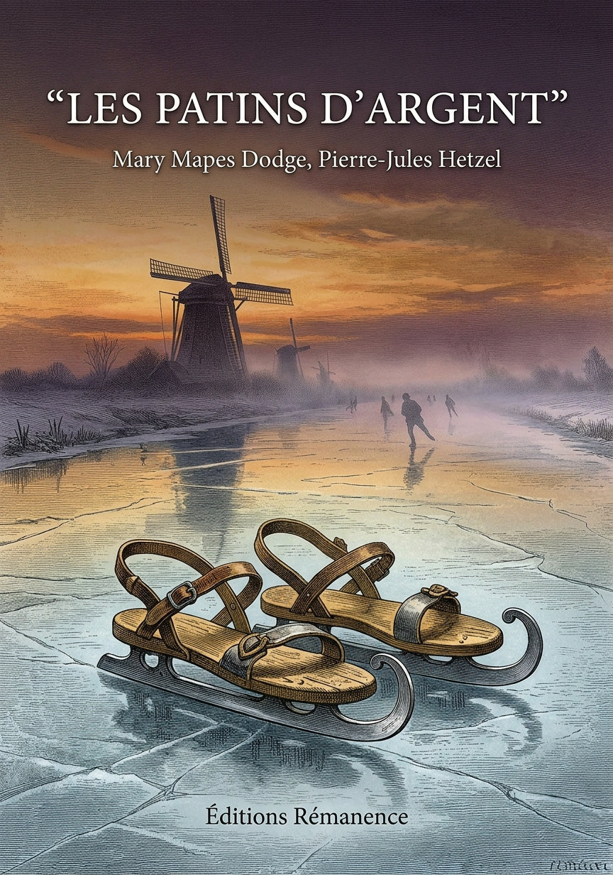 Livre Les Patins d’argent par Mary Mapes Dodge, Pierre-Jules Hetzel - Couverture - Editions Remanence