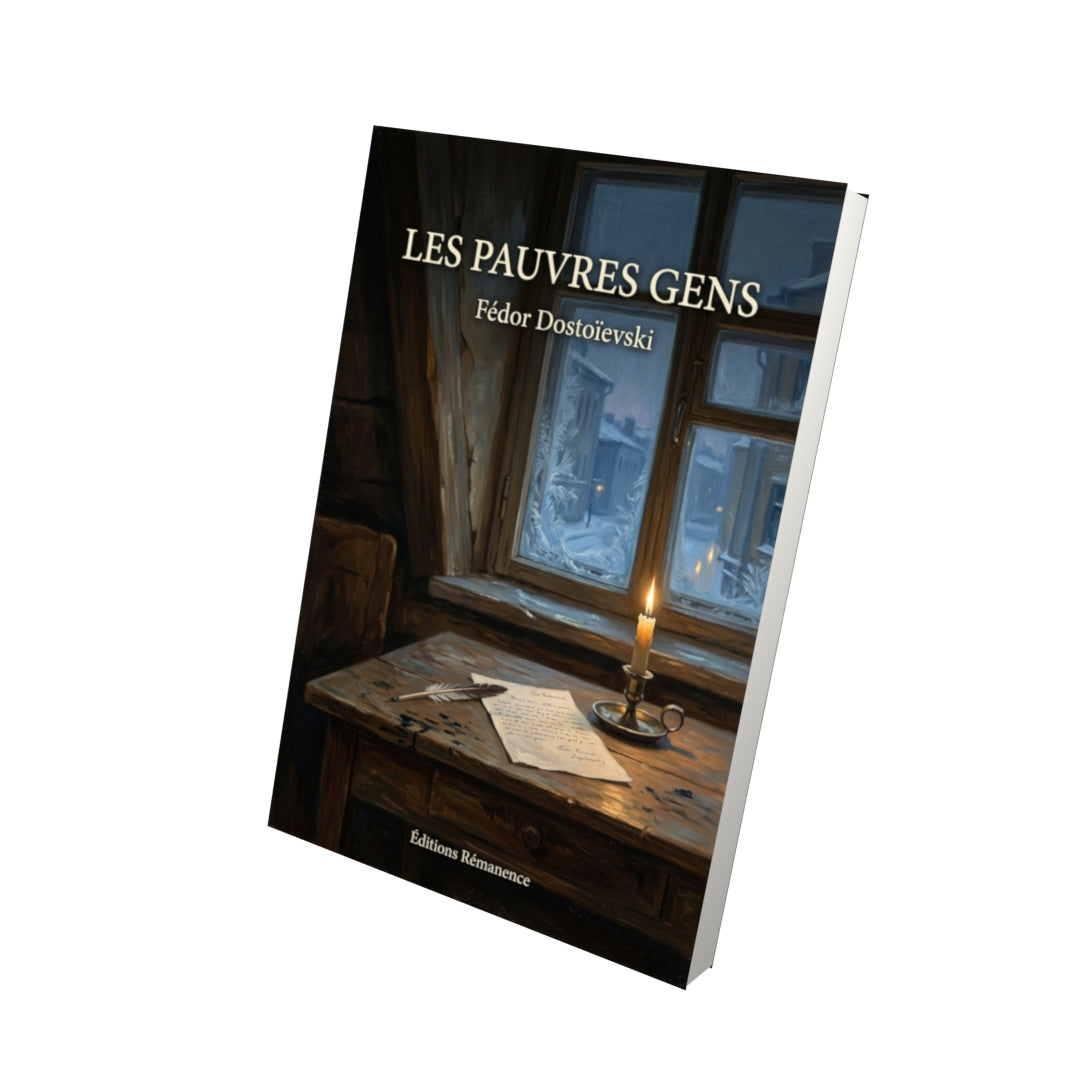 Livre Les Pauvres Gens par Fédor Dostoïevski - Vue 3D - Editions Remanence