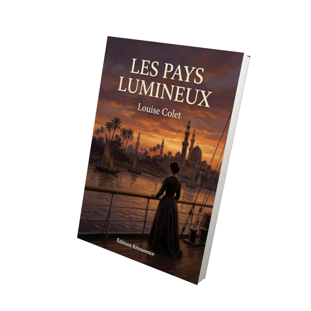 Livre Les Pays lumineux par Louise Colet - Vue 3D - Editions Remanence