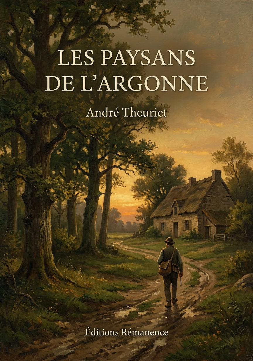Livre Les Paysans de l’Argonne par André Theuriet - Couverture - Editions Remanence
