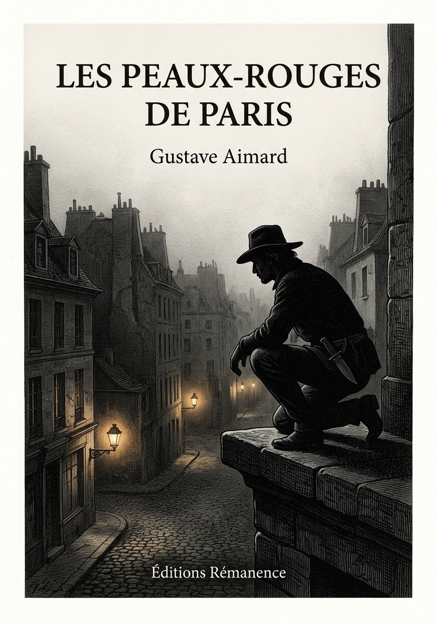Livre Les Peaux-Rouges de Paris par Gustave Aimard - Couverture - Editions Remanence
