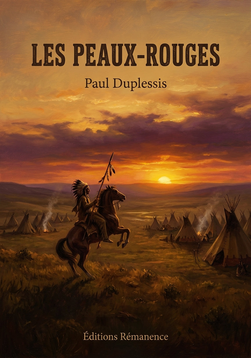 Livre Les Peaux-rouges par Paul Duplessis - Couverture - Editions Remanence