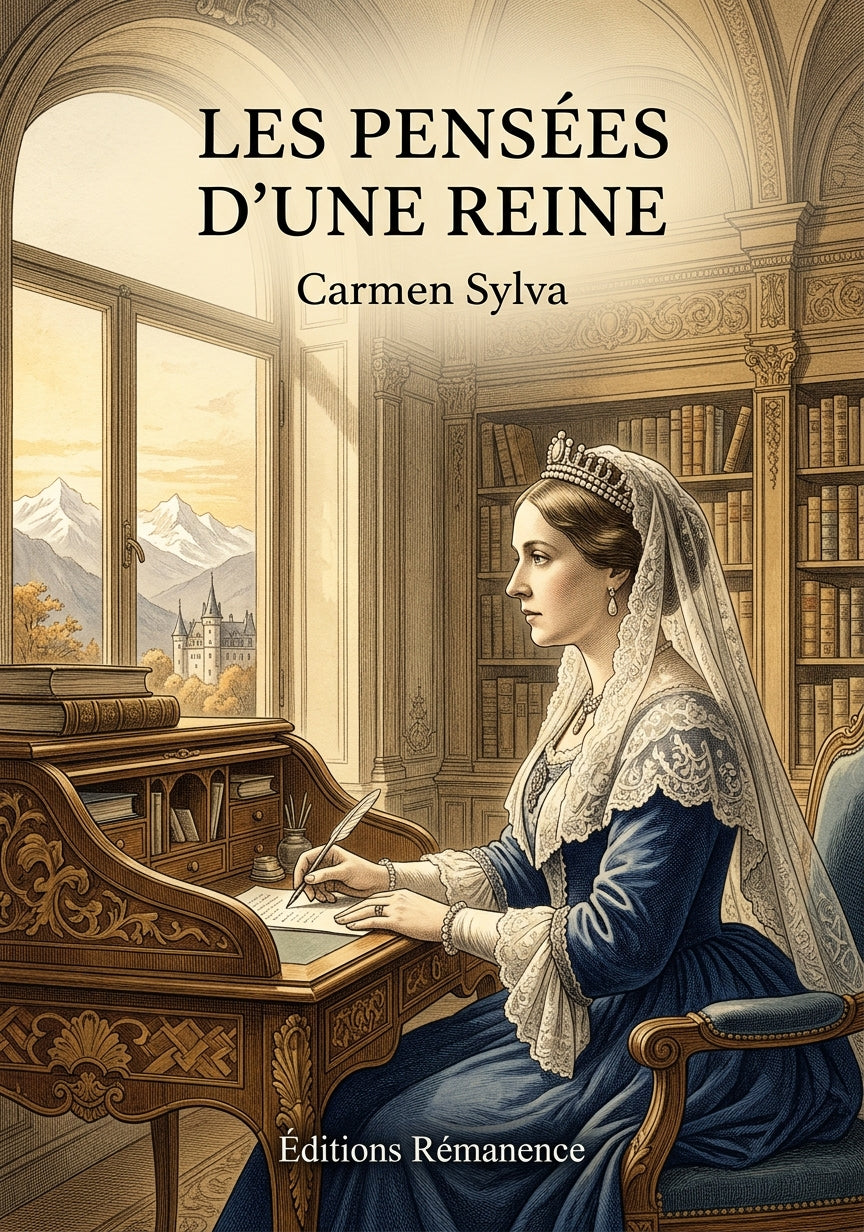 Livre Les Pensées d’une reine par Carmen Sylva - Couverture - Editions Remanence