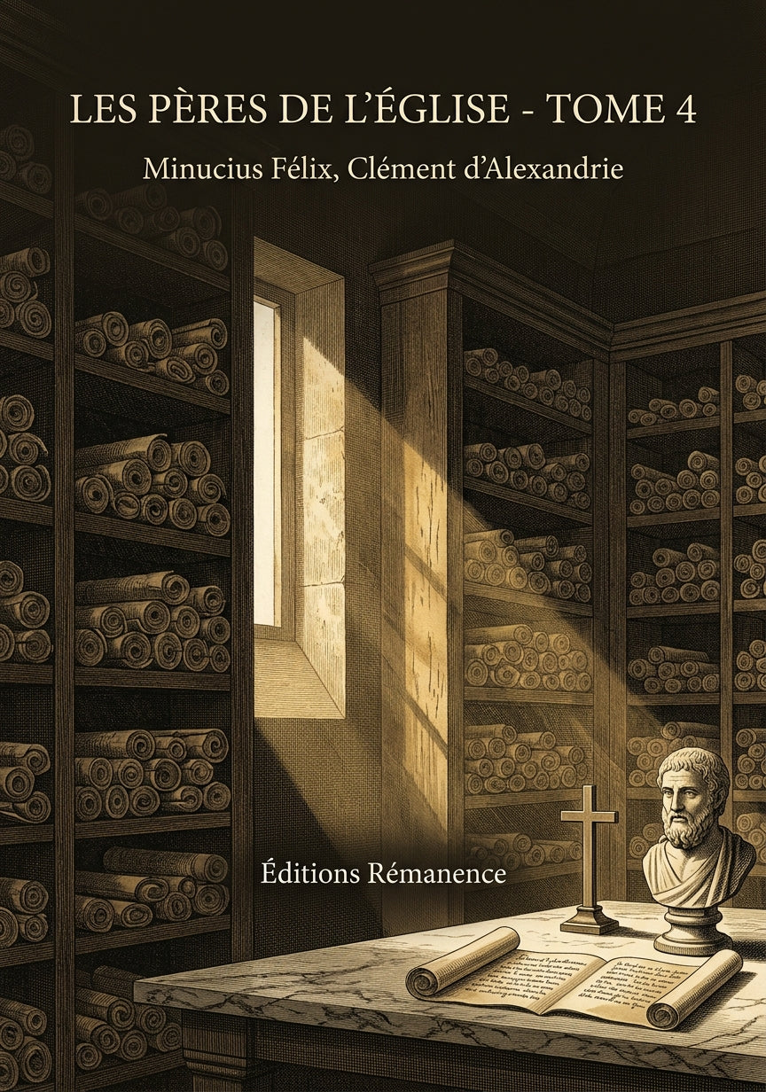 Livre Les Pères de l’Église - Tome 4 par Minucius Félix, Clément d’Alexandrie - Couverture - Editions Remanence