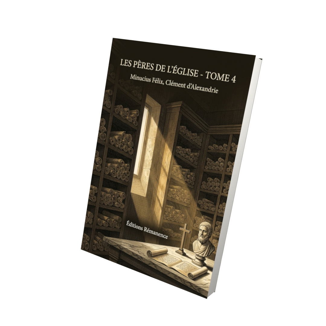 Livre Les Pères de l’Église - Tome 4 par Minucius Félix, Clément d’Alexandrie - Vue 3D - Editions Remanence