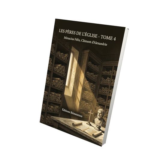 Livre Les Pères de l’Église - Tome 4 par Minucius Félix, Clément d’Alexandrie - Vue 3D - Editions Remanence