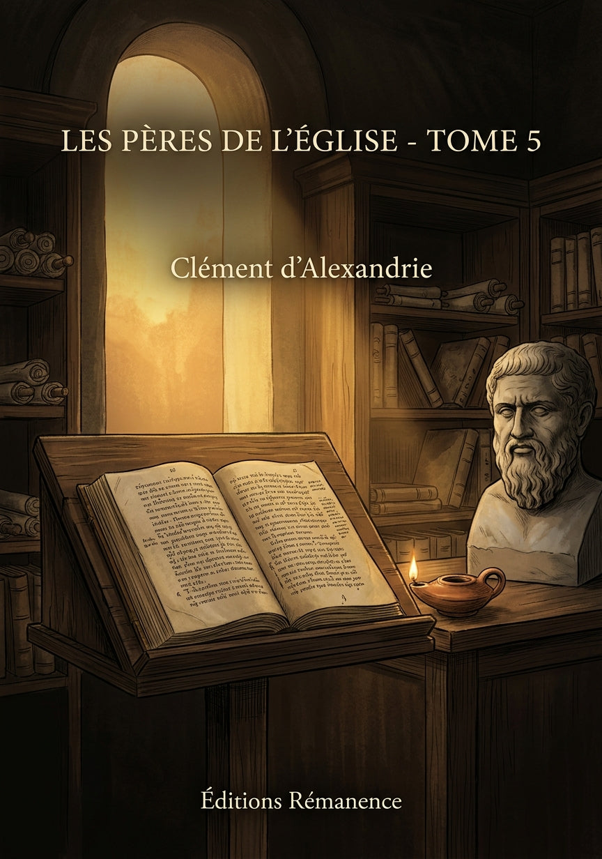 Livre Les Pères de l’Église - Tome 5 par Clément d’Alexandrie - Couverture - Editions Remanence