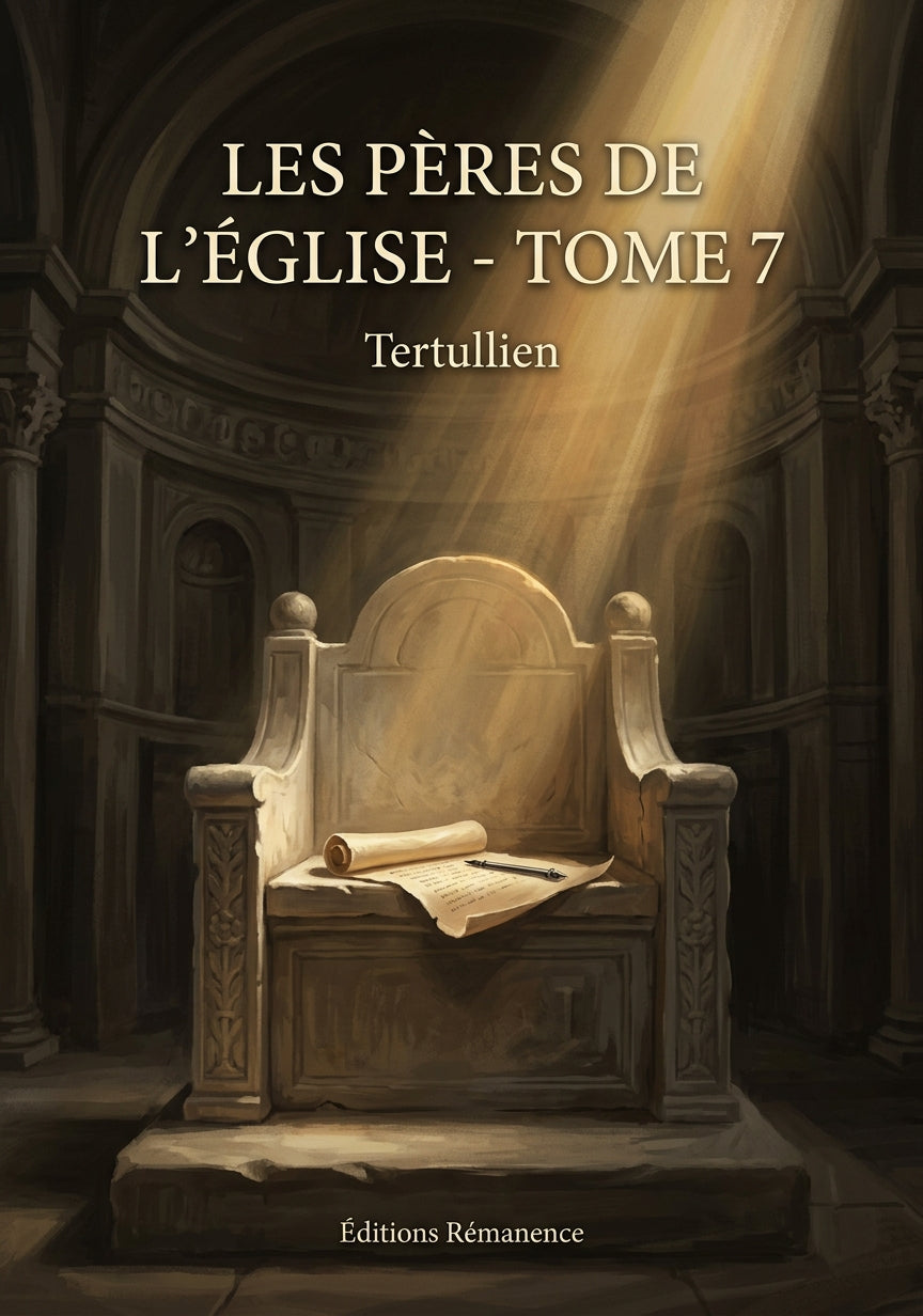 Livre Les Pères de l’Église - Tome 7 par Tertullien - Couverture - Editions Remanence