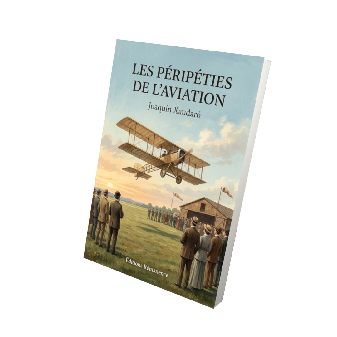 Livre Les péripéties de l’aviation par Joaquín Xaudaró - Vue 3D - Editions Remanence