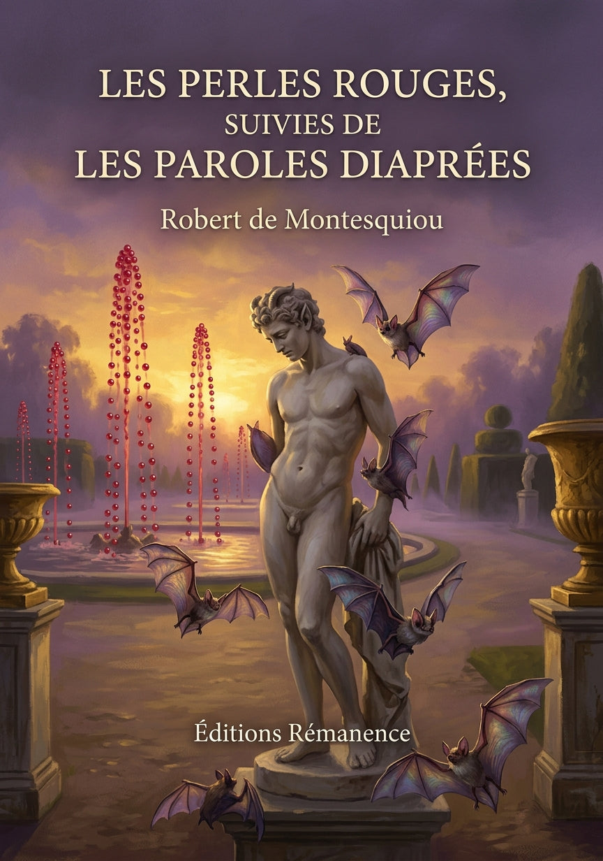 Livre Les Perles rouges, suivies de Les Paroles diaprées par Robert de Montesquiou - Couverture - Editions Remanence