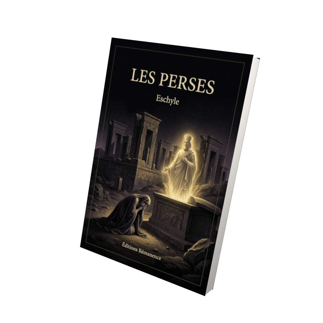 Livre Les Perses par Eschyle - Vue 3D - Editions Remanence