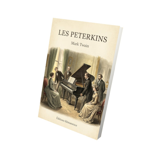 Livre Les Peterkins - Mark Twain - Vue 3D - Editions Remanence