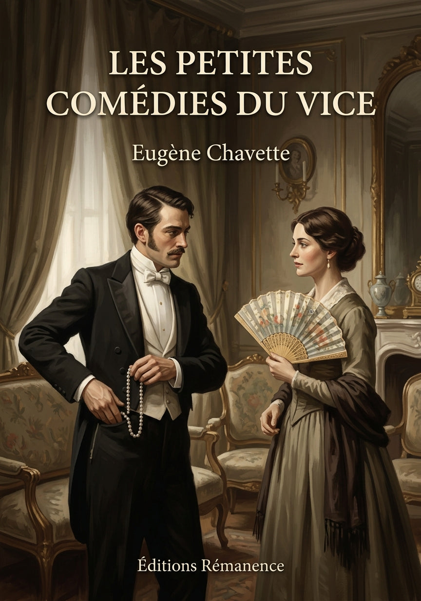 Livre Les Petites Comédies du vice par Eugène Chavette - Couverture - Editions Remanence