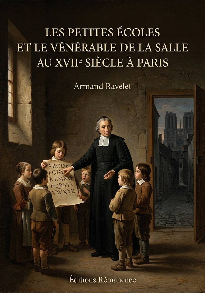 Livre Les petites écoles et le vénérable de La Salle au XVIIe siècle à Paris par Armand Ravelet - Couverture - Editions Remanence