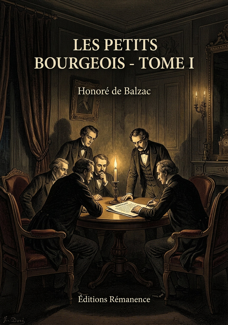Livre Les Petits Bourgeois - Tome I par Honoré de Balzac - Couverture - Editions Remanence