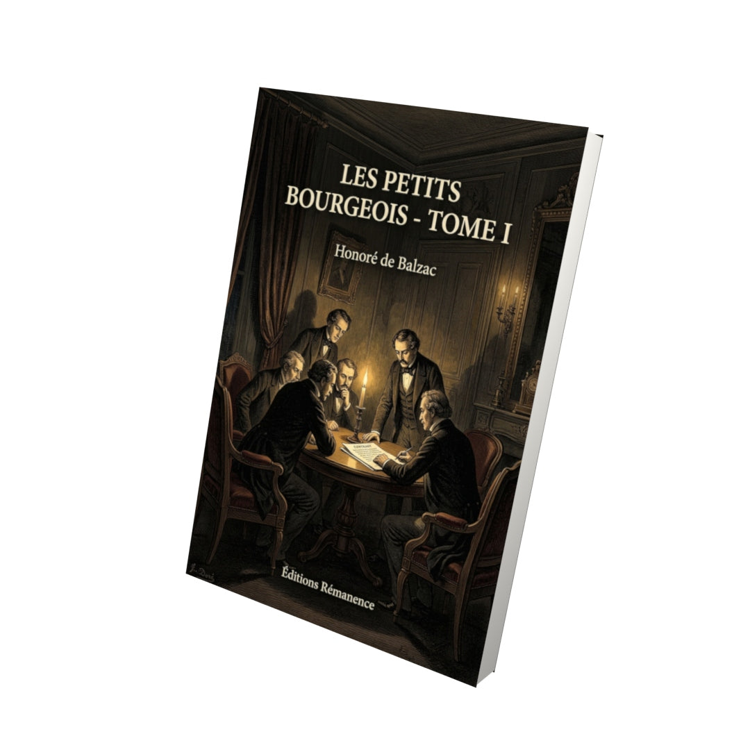 Livre Les Petits Bourgeois - Tome I par Honoré de Balzac - Vue 3D - Editions Remanence