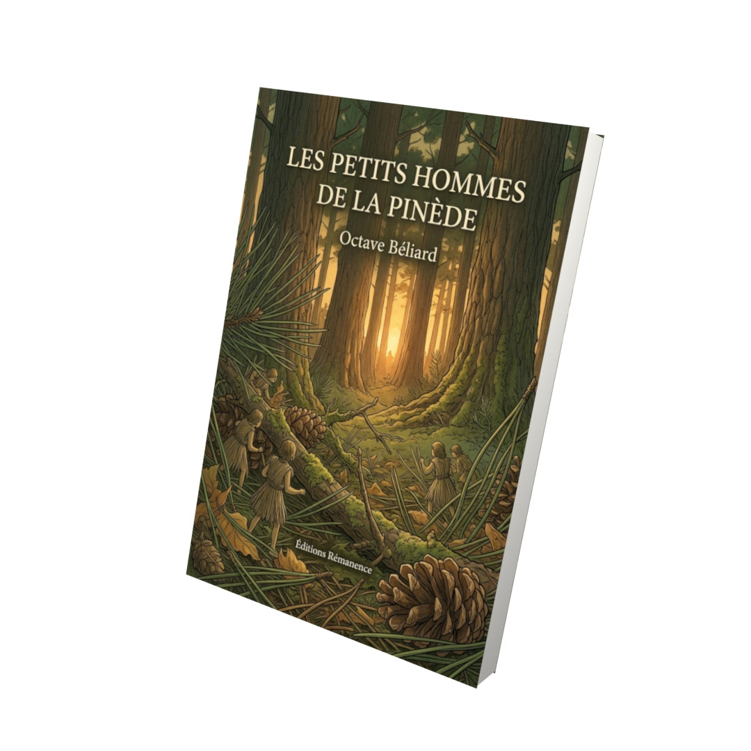 Livre Les Petits Hommes de la pinède par Octave Béliard - Vue 3D - Editions Remanence