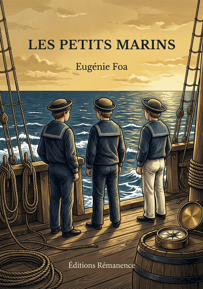 Livre Les Petits Marins par Eugénie Foa - Couverture - Editions Remanence