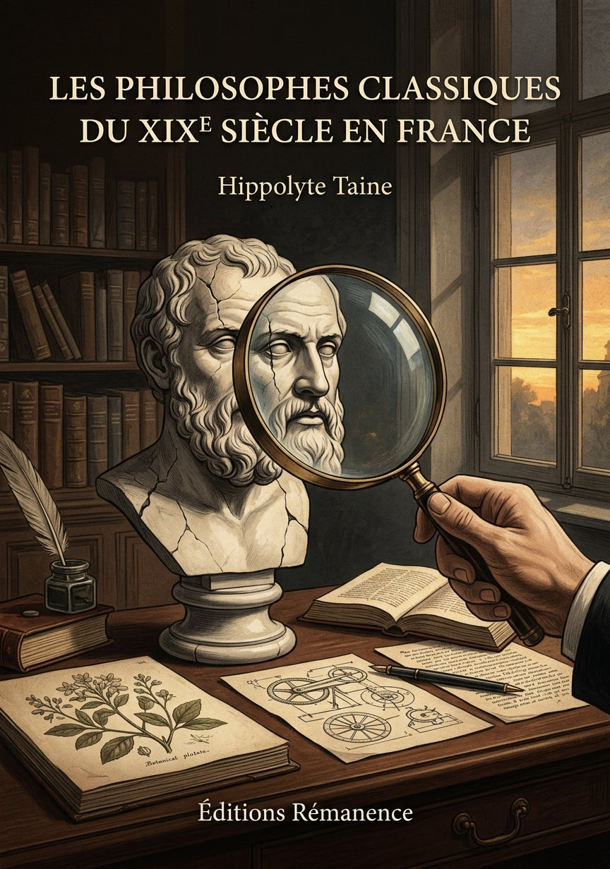 Livre Les Philosophes classiques du XIXe siècle en France par Hippolyte Taine - Couverture - Editions Remanence