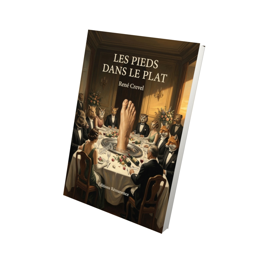 Livre Les Pieds dans le plat par René Crevel - Vue 3D - Editions Remanence