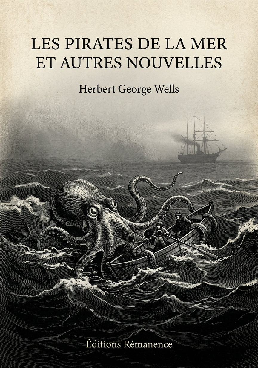 Livre Les Pirates de la mer et autres nouvelles par Herbert George Wells - Couverture - Editions Remanence