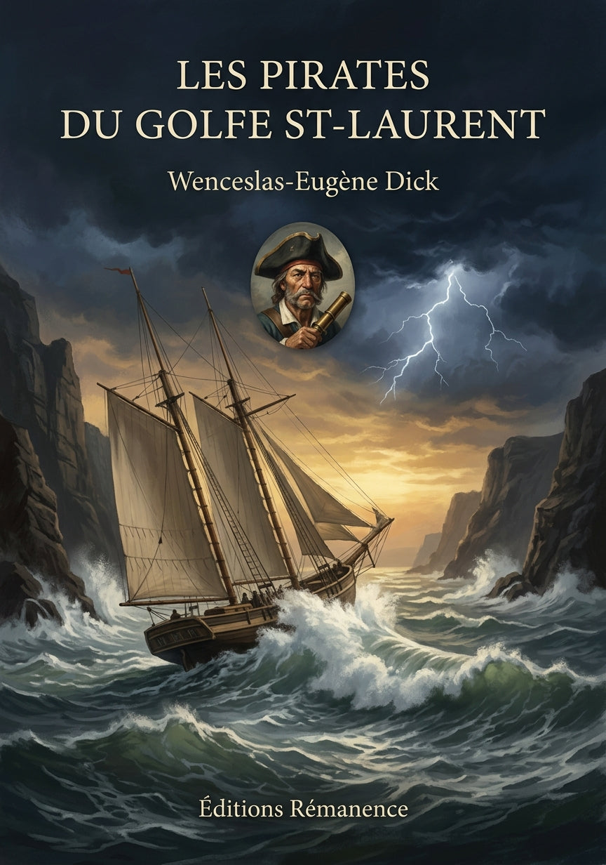 Livre Les pirates du golfe St-Laurent par Wenceslas-Eugène Dick - Couverture - Editions Remanence
