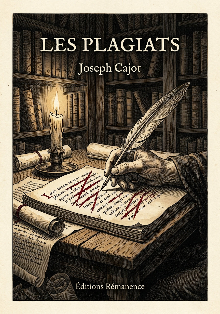 Livre Les Plagiats par Joseph Cajot - Couverture - Editions Remanence