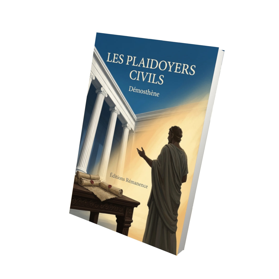 Livre Les Plaidoyers civils par Démosthène - Vue 3D - Editions Remanence