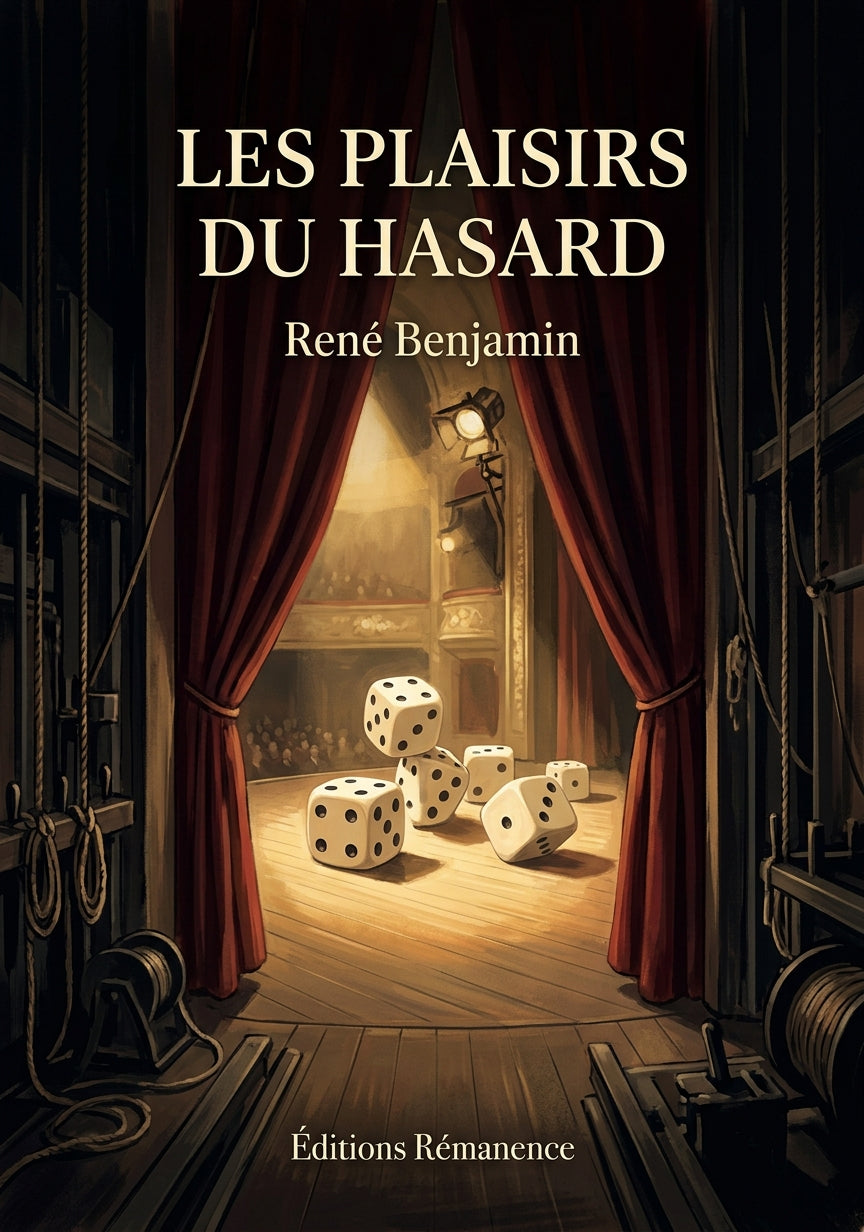 Livre Les Plaisirs du hasard par René Benjamin - Couverture - Editions Remanence