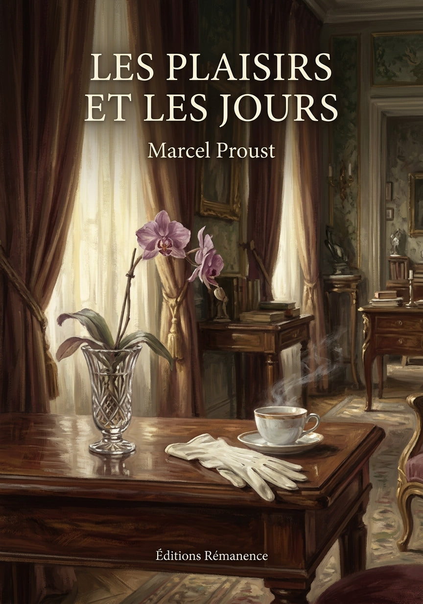 Livre Les Plaisirs et les Jours par Marcel Proust - Couverture - Editions Remanence