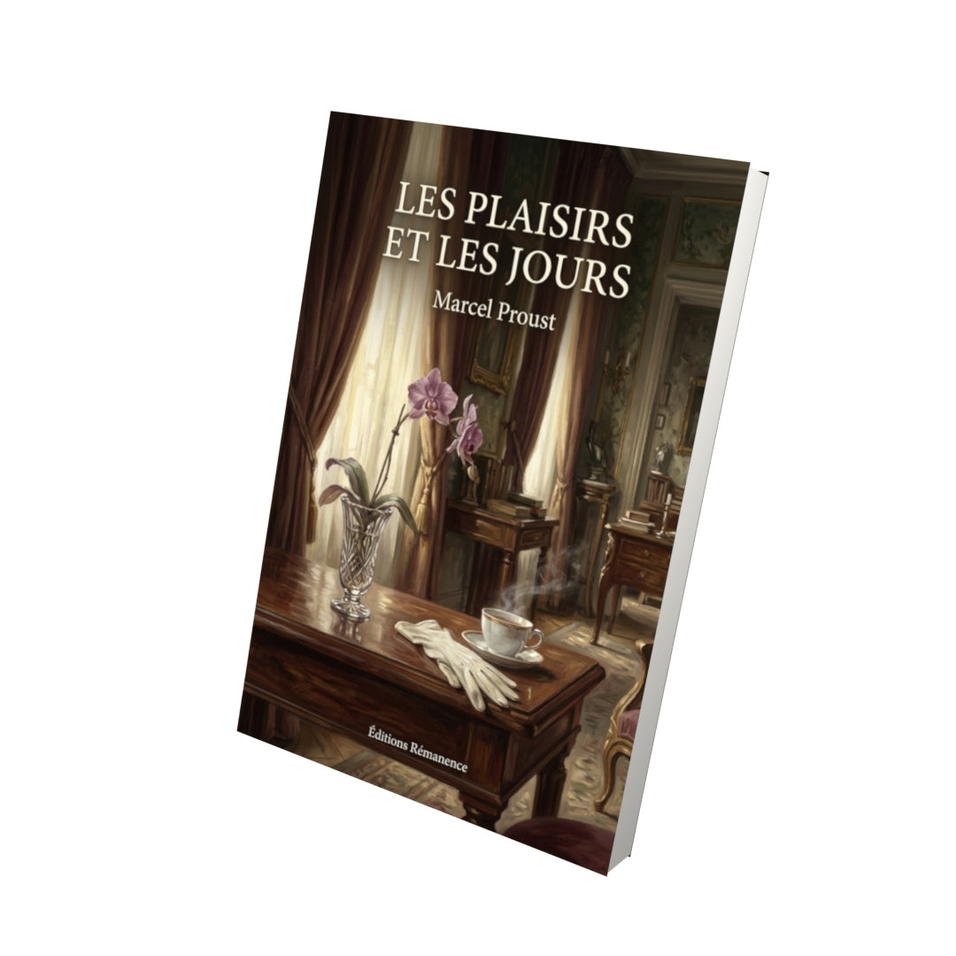 Livre Les Plaisirs et les Jours par Marcel Proust - Vue 3D - Editions Remanence