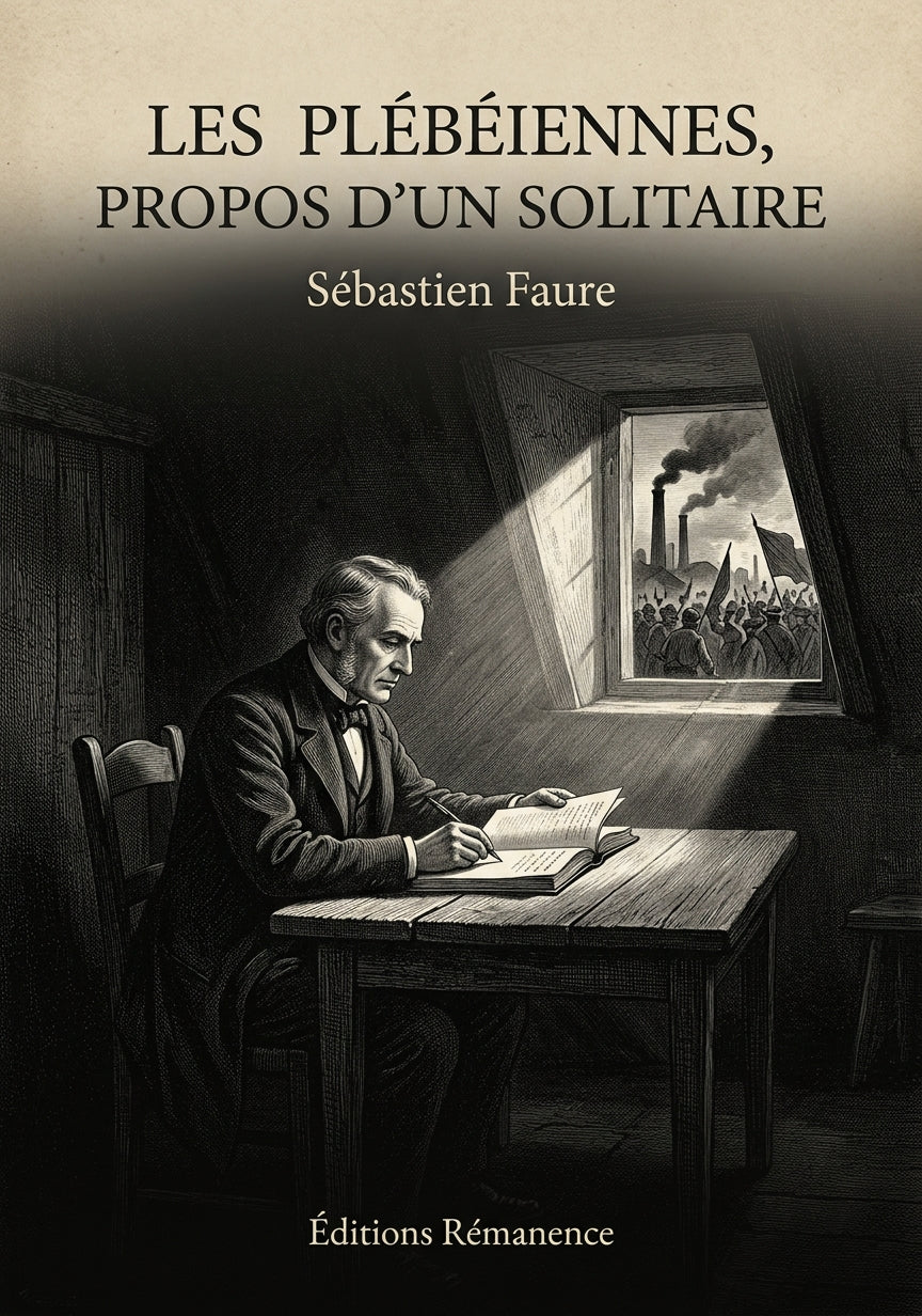Livre Les Plébéiennes, propos d’un solitaire par Sébastien Faure - Couverture - Editions Remanence