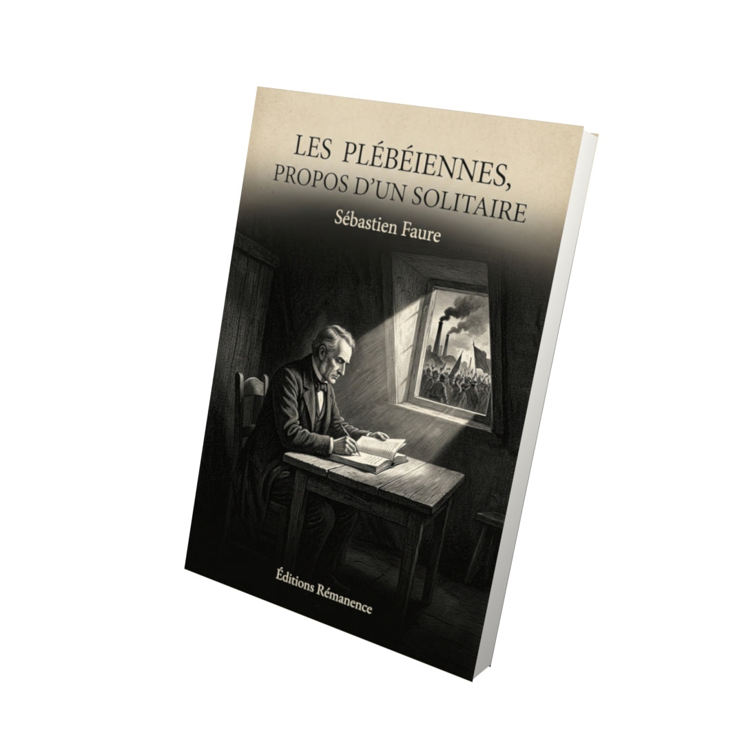 Livre Les Plébéiennes, propos d’un solitaire par Sébastien Faure - Vue 3D - Editions Remanence