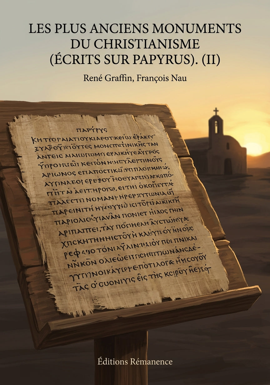 Livre Les plus anciens monuments du Christianisme (écrits sur papyrus). (II) par René Graffin, François Nau - Couverture - Editions Remanence