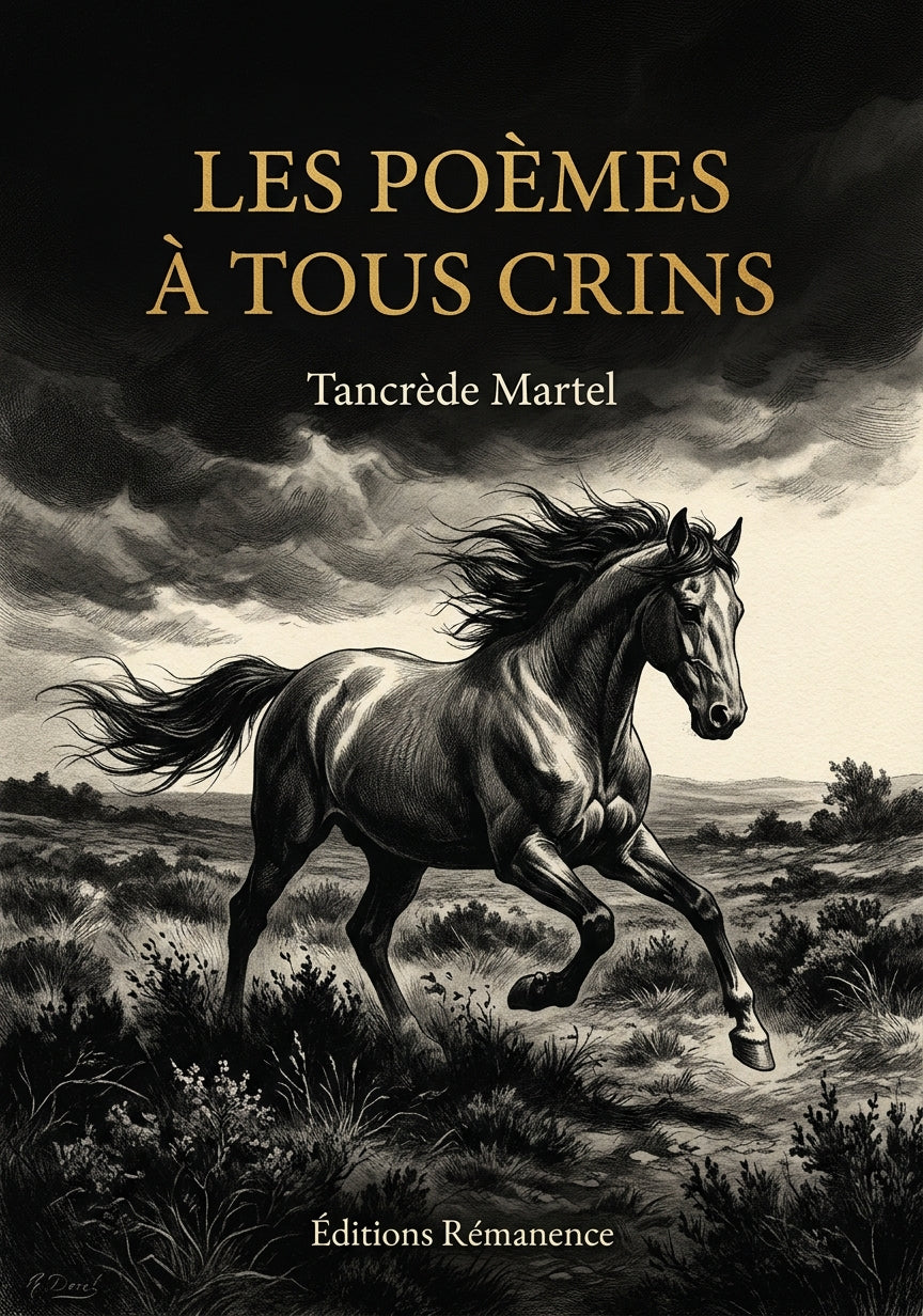 Livre Les Poèmes à tous crins par Tancrède Martel - Couverture - Editions Remanence
