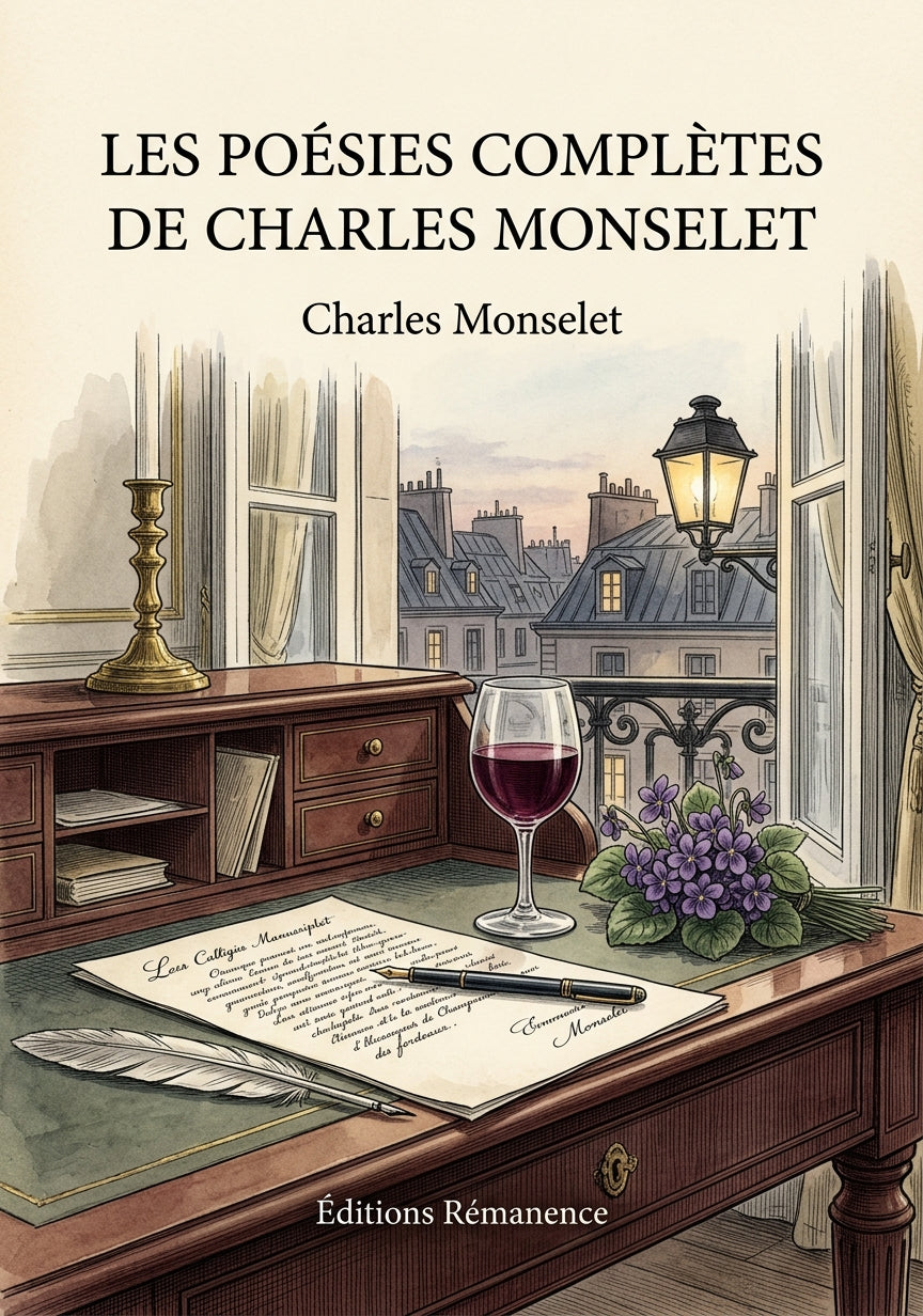 Livre Les Poésies complètes de Charles Monselet par Charles Monselet - Couverture - Editions Remanence