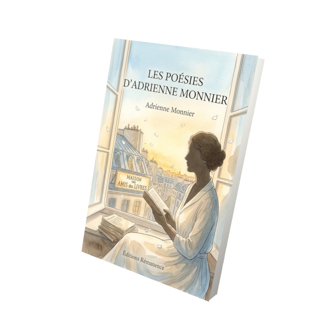 Livre Les Poésies d’Adrienne Monnier par Adrienne Monnier - Vue 3D - Editions Remanence