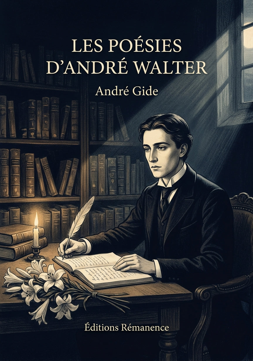 Livre Les Poésies d’André Walter par André Gide - Couverture - Editions Remanence