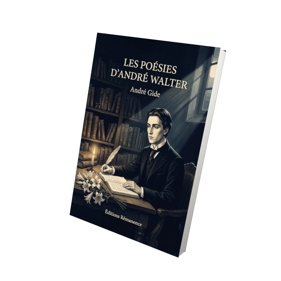 Livre Les Poésies d’André Walter par André Gide - Vue 3D - Editions Remanence