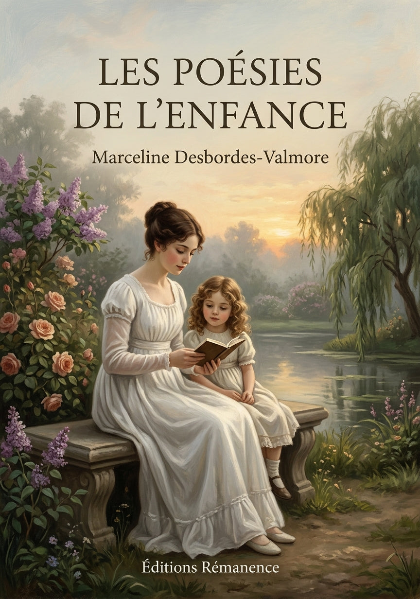 Livre Les Poésies de l’enfance par Marceline Desbordes-Valmore - Couverture - Editions Remanence