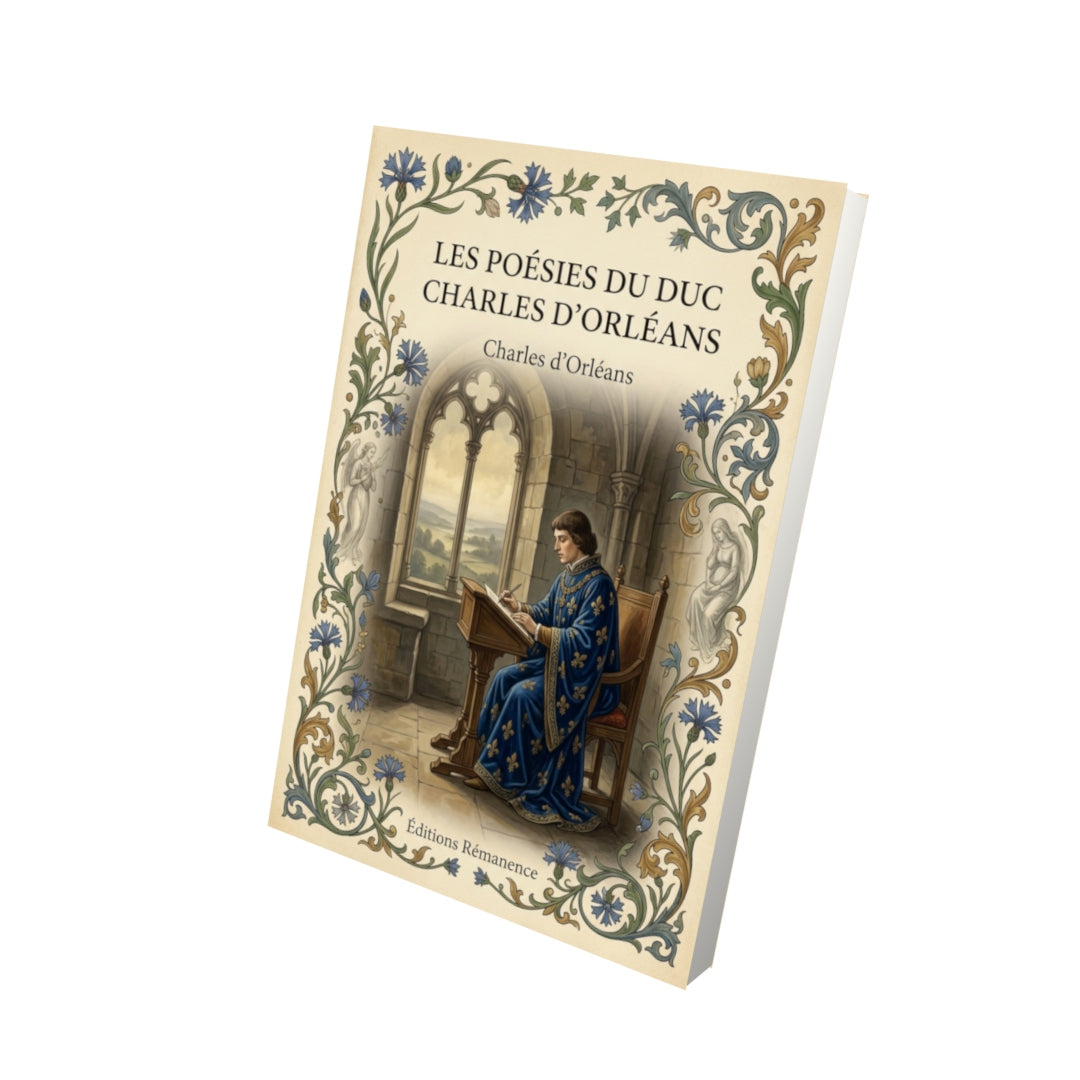Livre Les poésies du duc Charles d'Orléans par Charles d’Orléans - Vue 3D - Editions Remanence