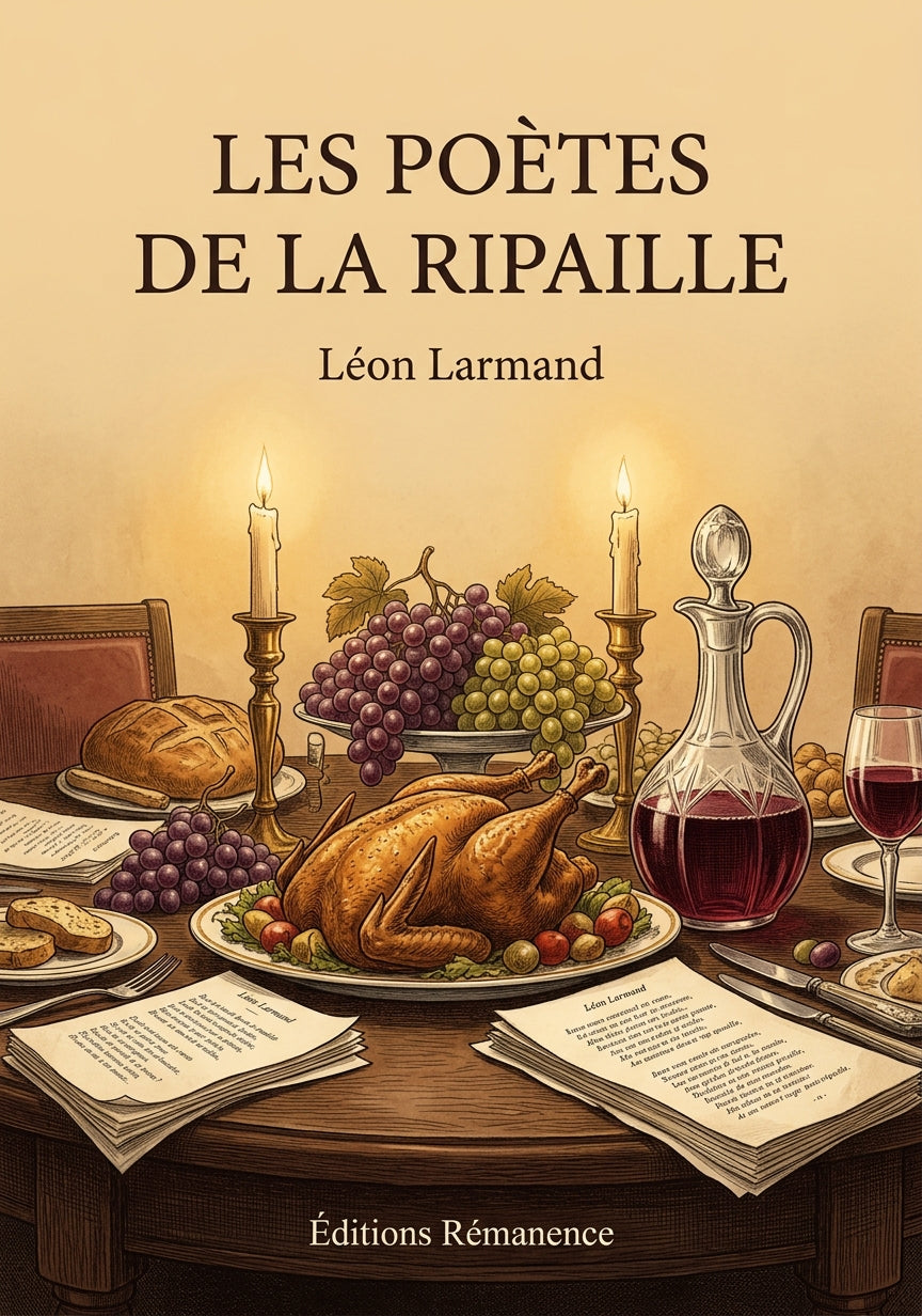 Livre Les poètes de la ripaille par Léon Larmand - Couverture - Editions Remanence