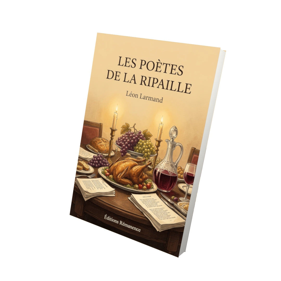 Livre Les poètes de la ripaille par Léon Larmand - Vue 3D - Editions Remanence