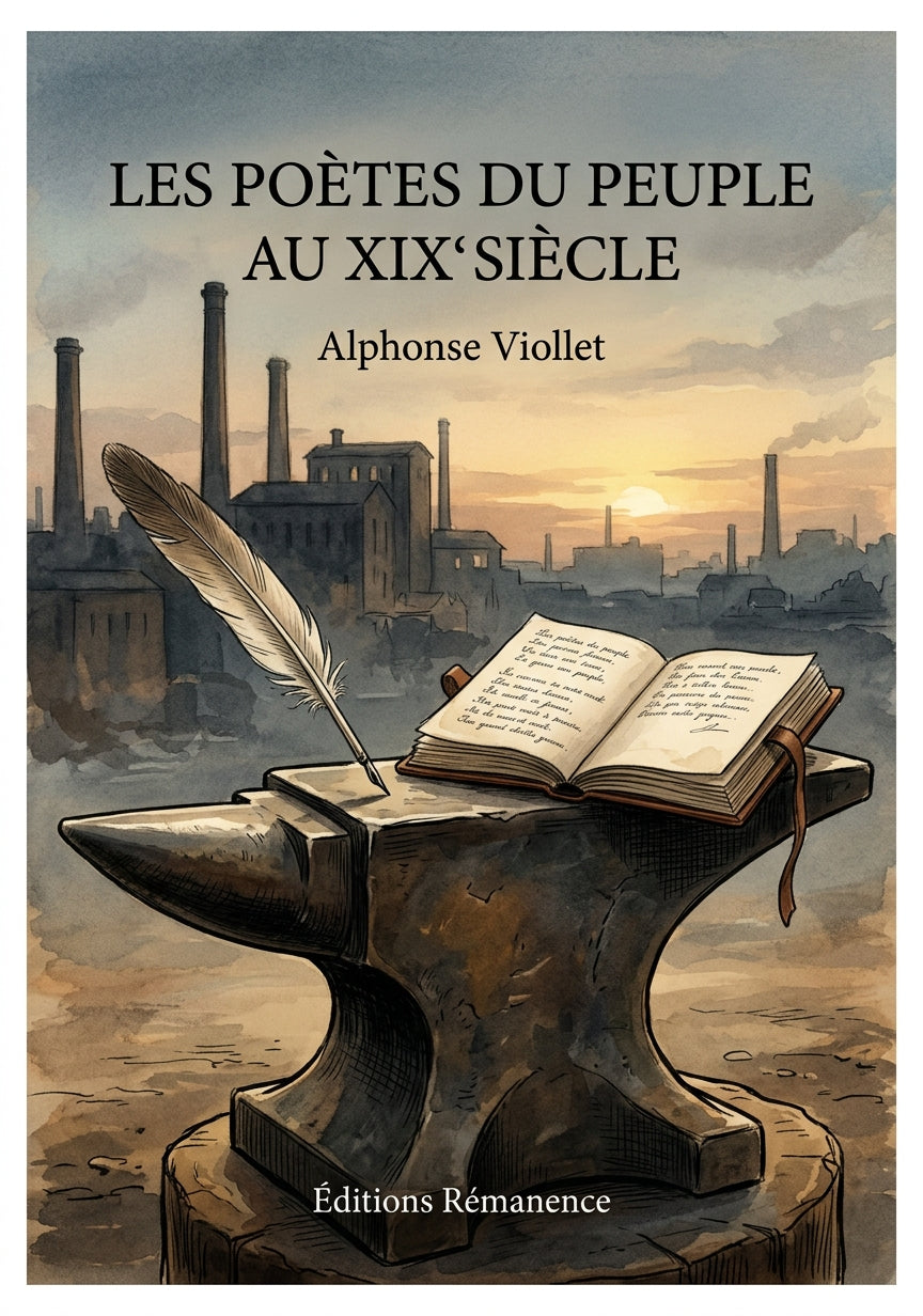 Livre Les poètes du peuple au XIX siècle par Alphonse Viollet - Couverture - Editions Remanence